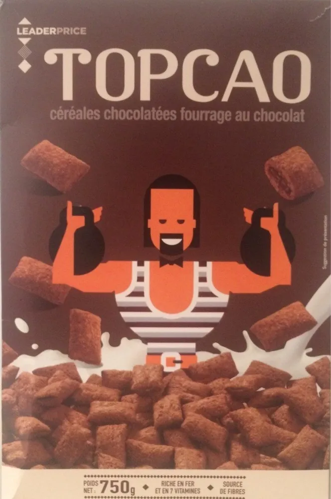 Topcao Céréales chocolatées fourrage chocolat