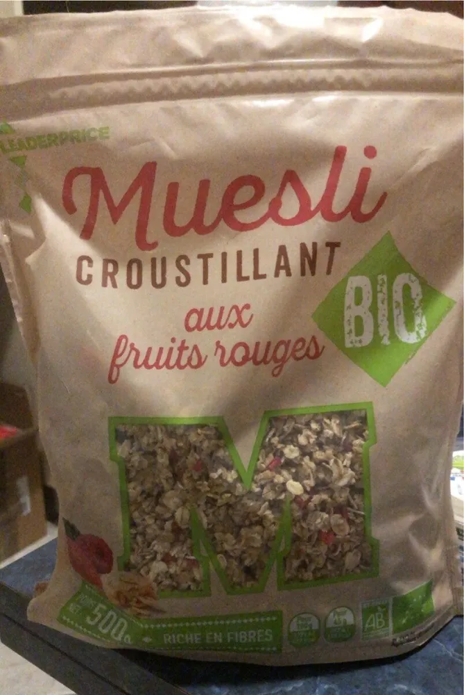 Muesli croustillant BIO fruits rouges