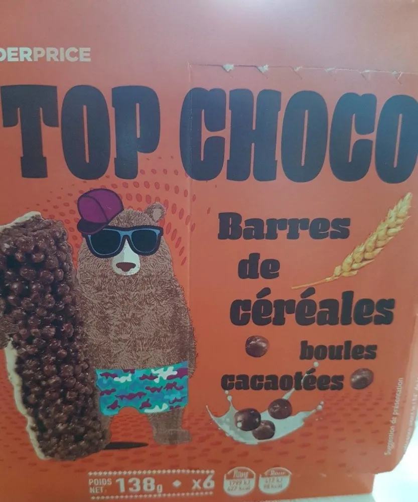 Top choco barres de céréales