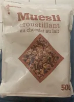 Muesli croustillant au chocolat au lait