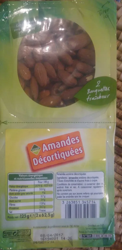 Amandes Décortiquées