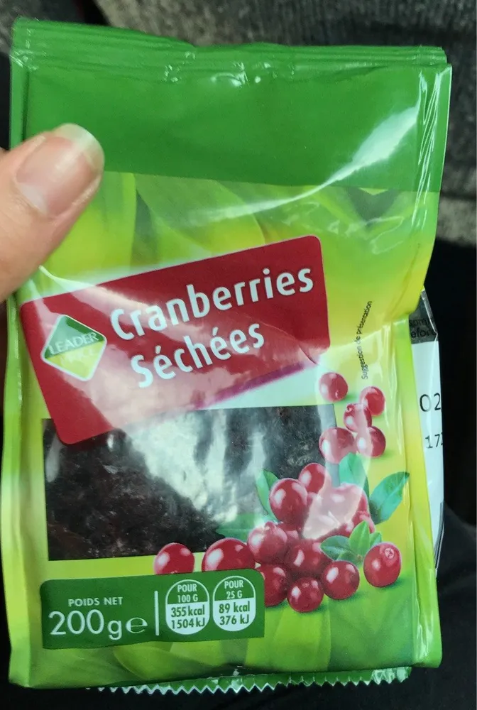 Cranberries séchées