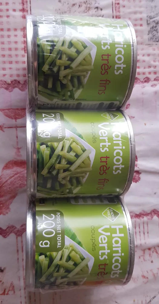 Haricots verts très fins coupés