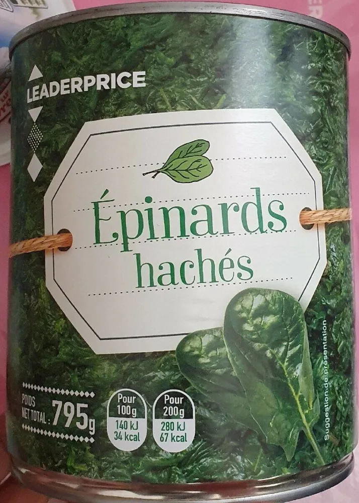 Épinards hachés
