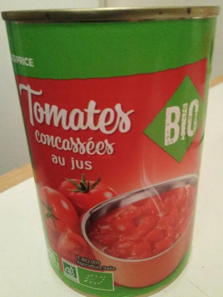Tomates concassées au jus bio