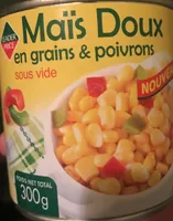 Maïs doux en grain & poivrons