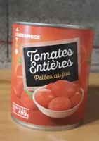 Tomates entières Pelées au jus