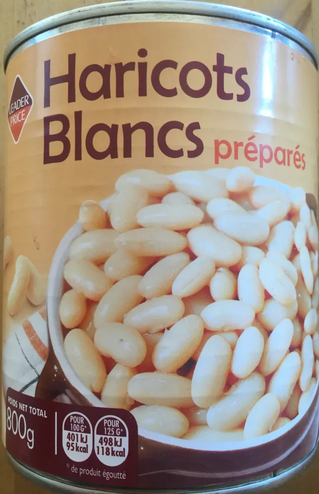 Haricots blancs prépares
