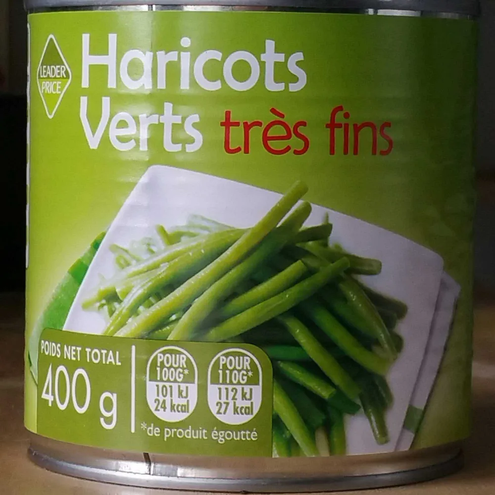 Haricots verts très fins