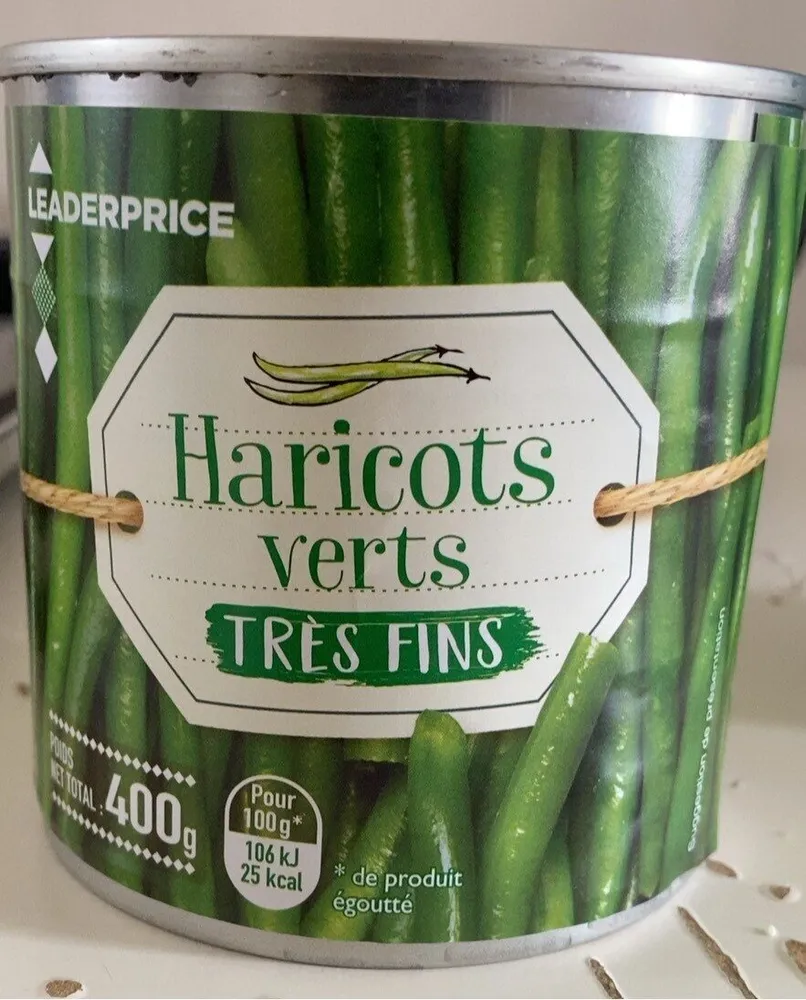 Haricots verts très fins