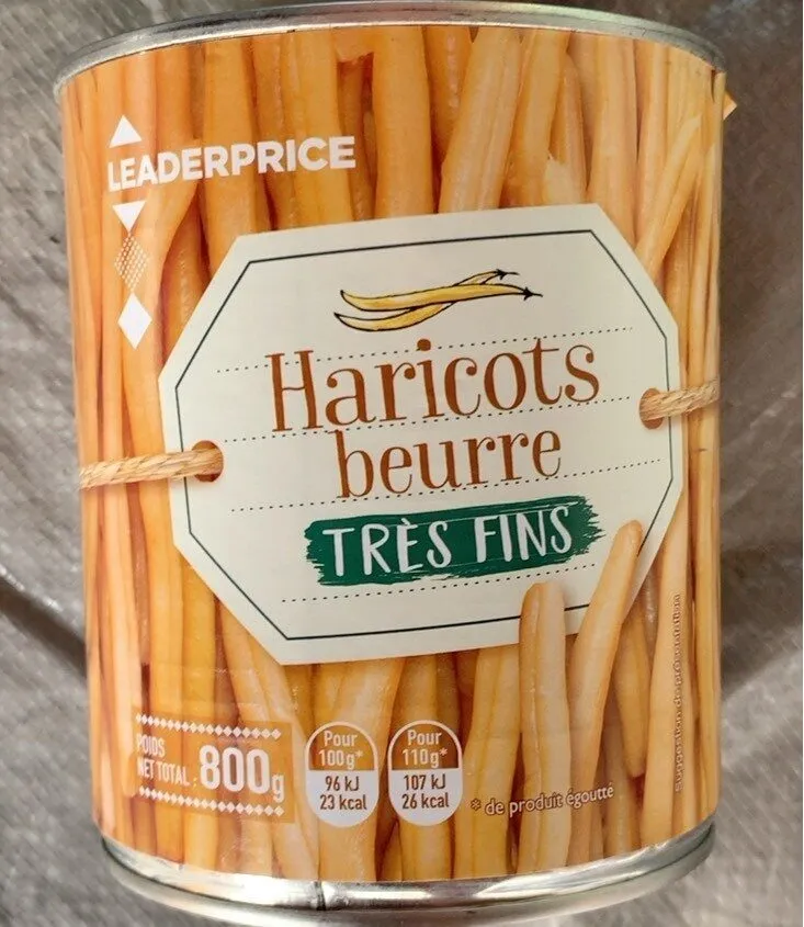 Haricots beurre trés fins