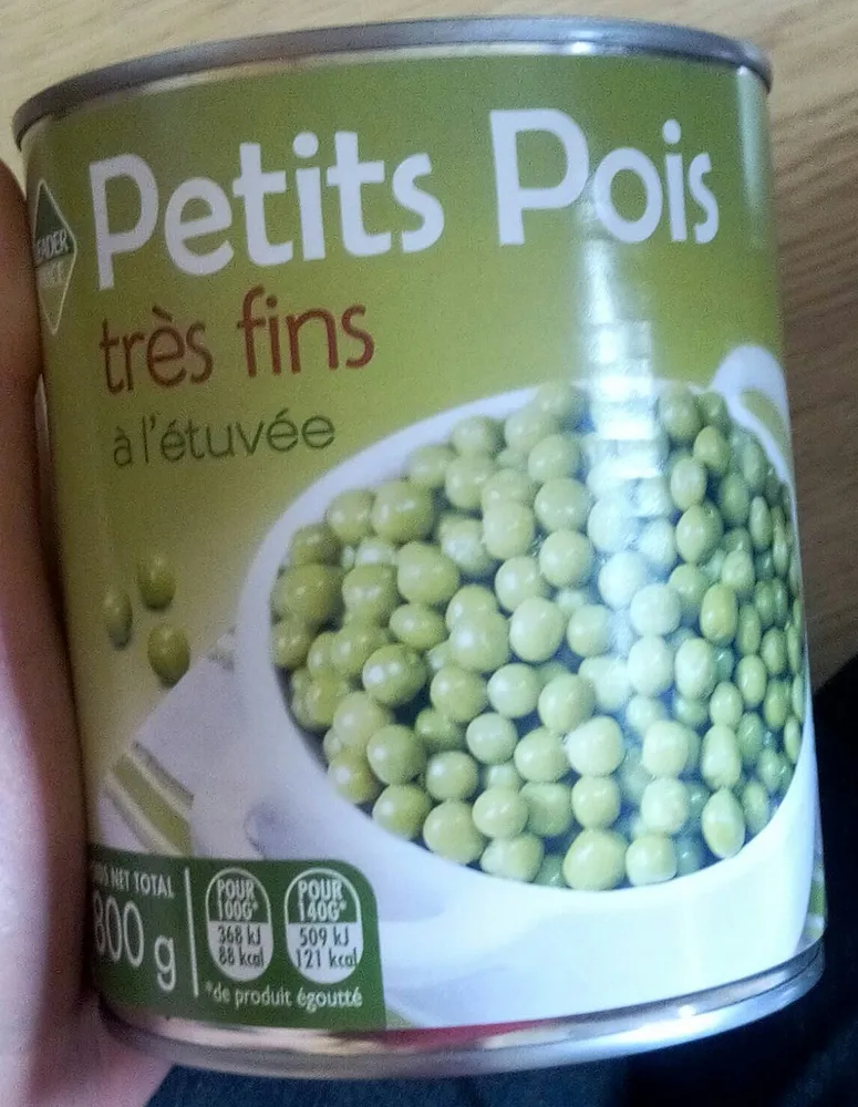 Petits pois très fins à l'étuvée