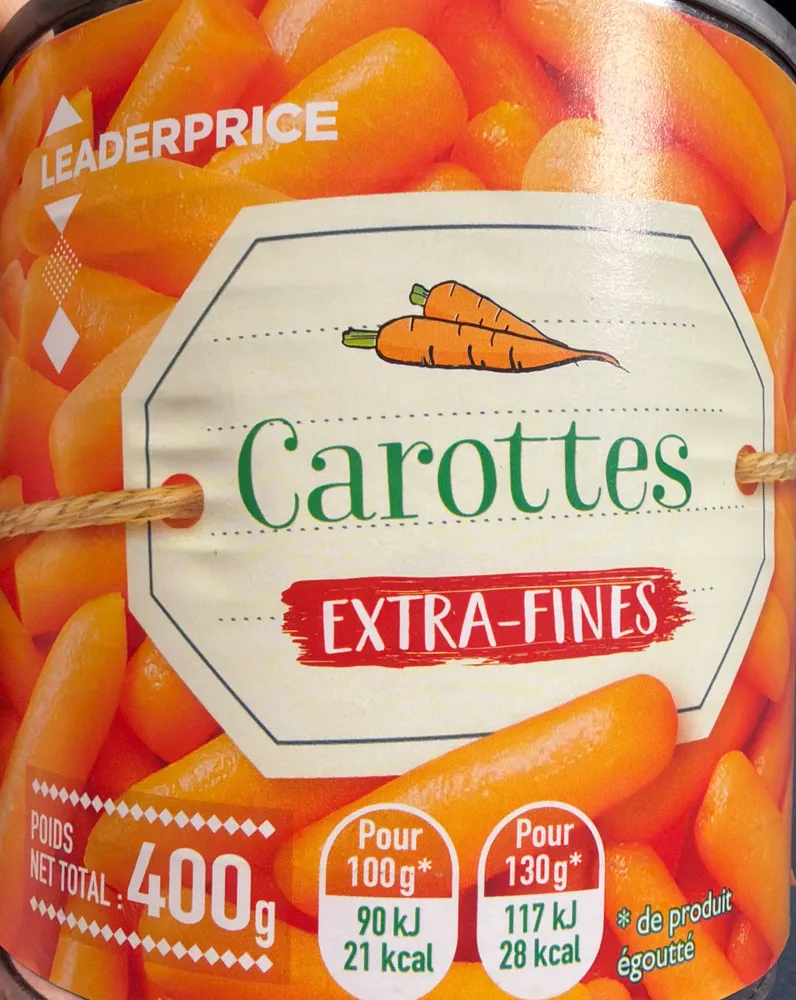 Carotte Extra-fines