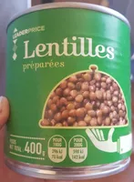 Lentilles préparées