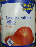 Tomates entières pelées