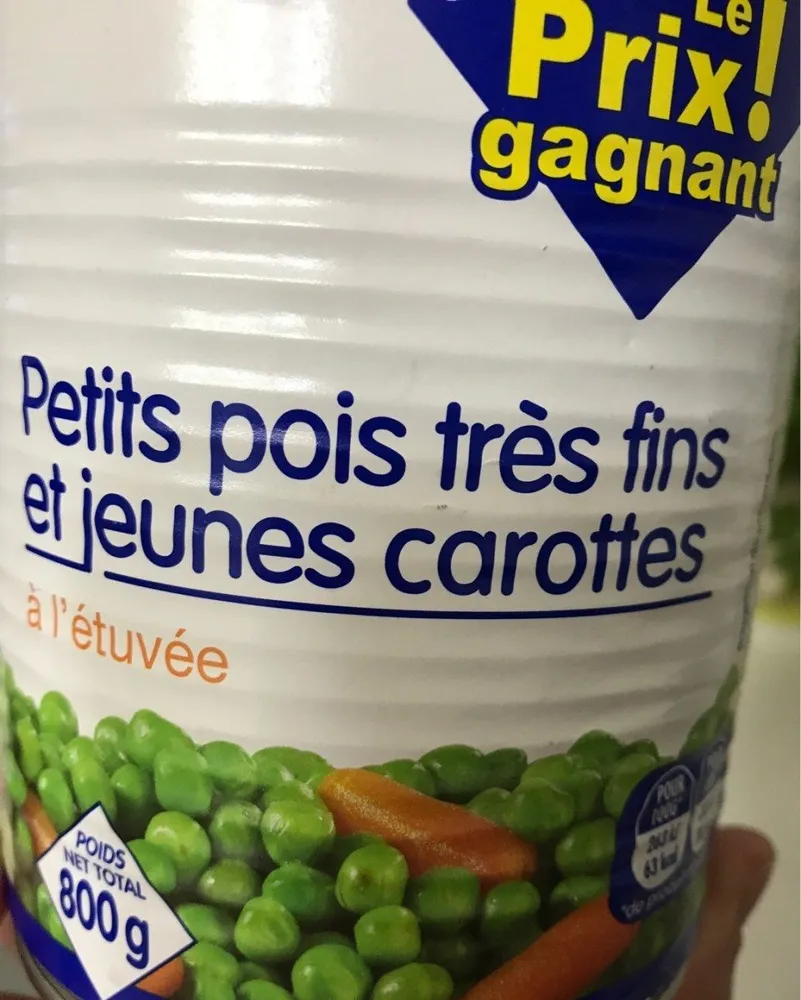 Petits Pois Très Fins et Jeunes Carottes