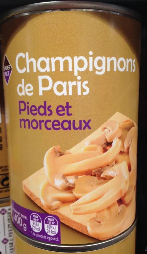 Champignons de Paris Pieds et Morceaux