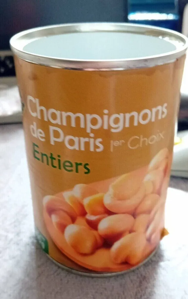 Champignons de Paris Entiers Premier Choix