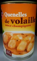 Quenelles de volaille sauce champignon