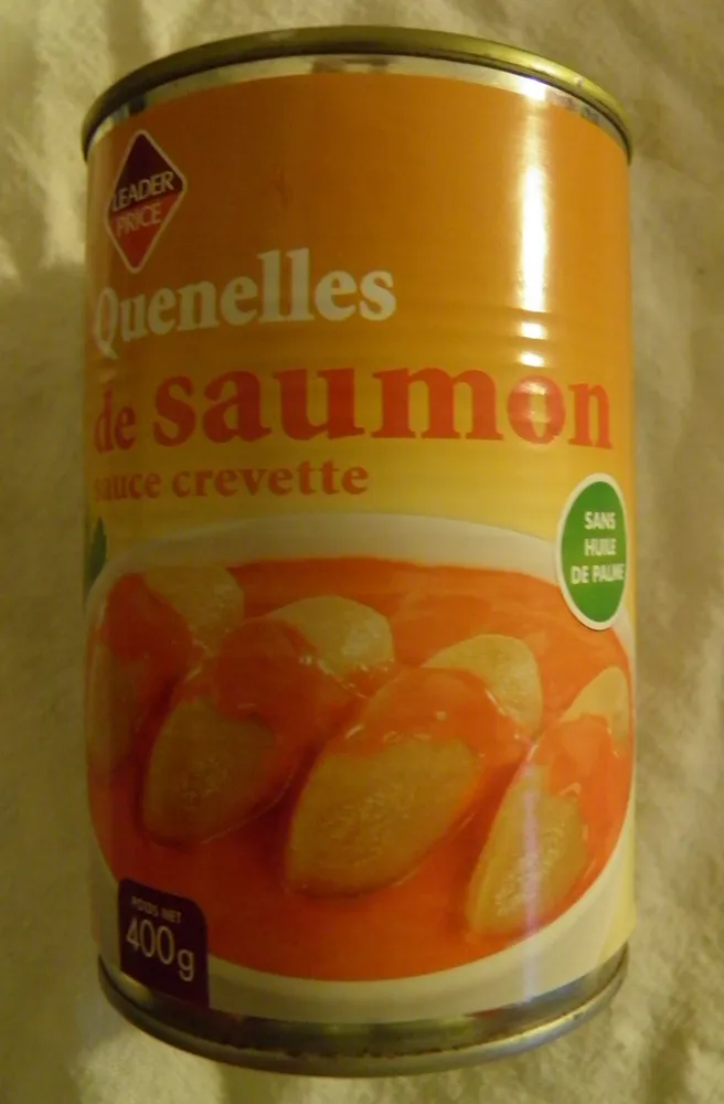 Quenelles de saumon sauce crevette Leader Price
