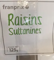 Raisins sultanines