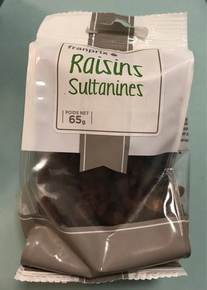 Raisins sultanines