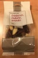 Cranberries, rhubarbe, amandes