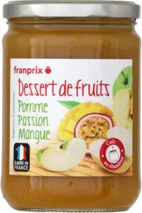 Dessert de fruits pomme passion mangue
