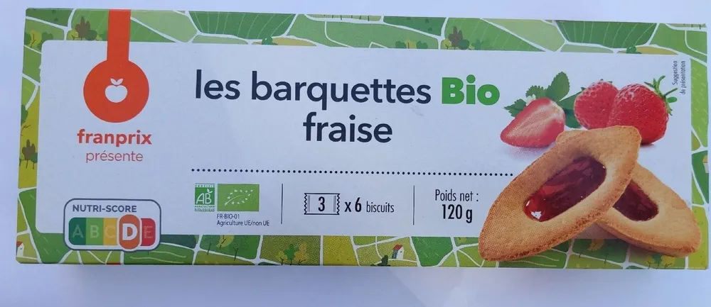 Barquette Bio fraise