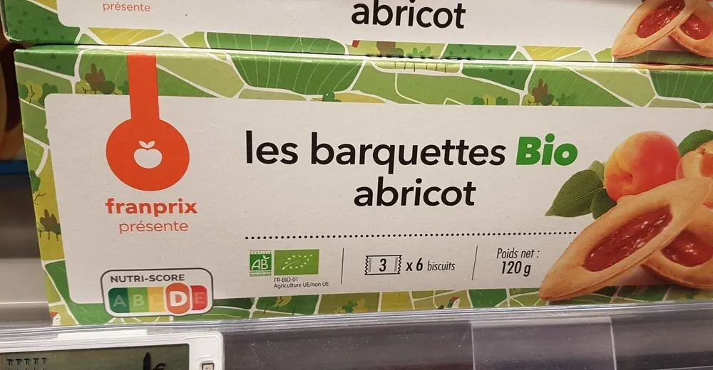 Les barquettes Bio abricot