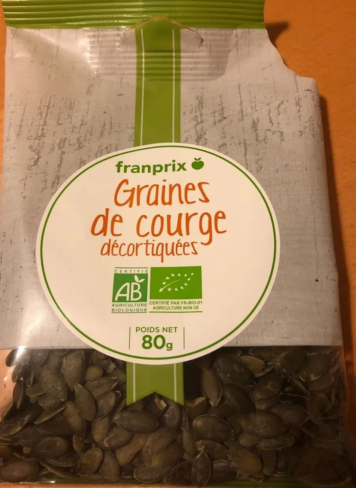 Graines de courge décortiquées