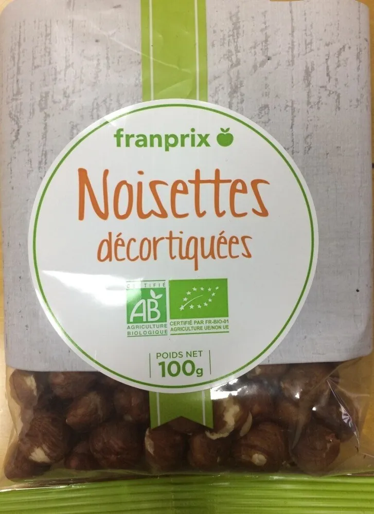 Noisettes décortiquées