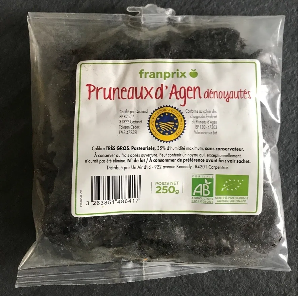 Pruneaux d'Agen dénoyautés