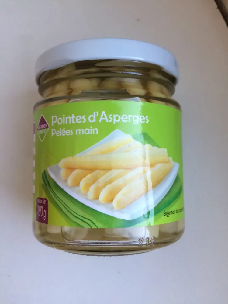 Pointes d'Asperges Pelées main