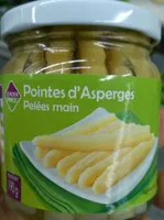 Pointes d'asperges pelées main