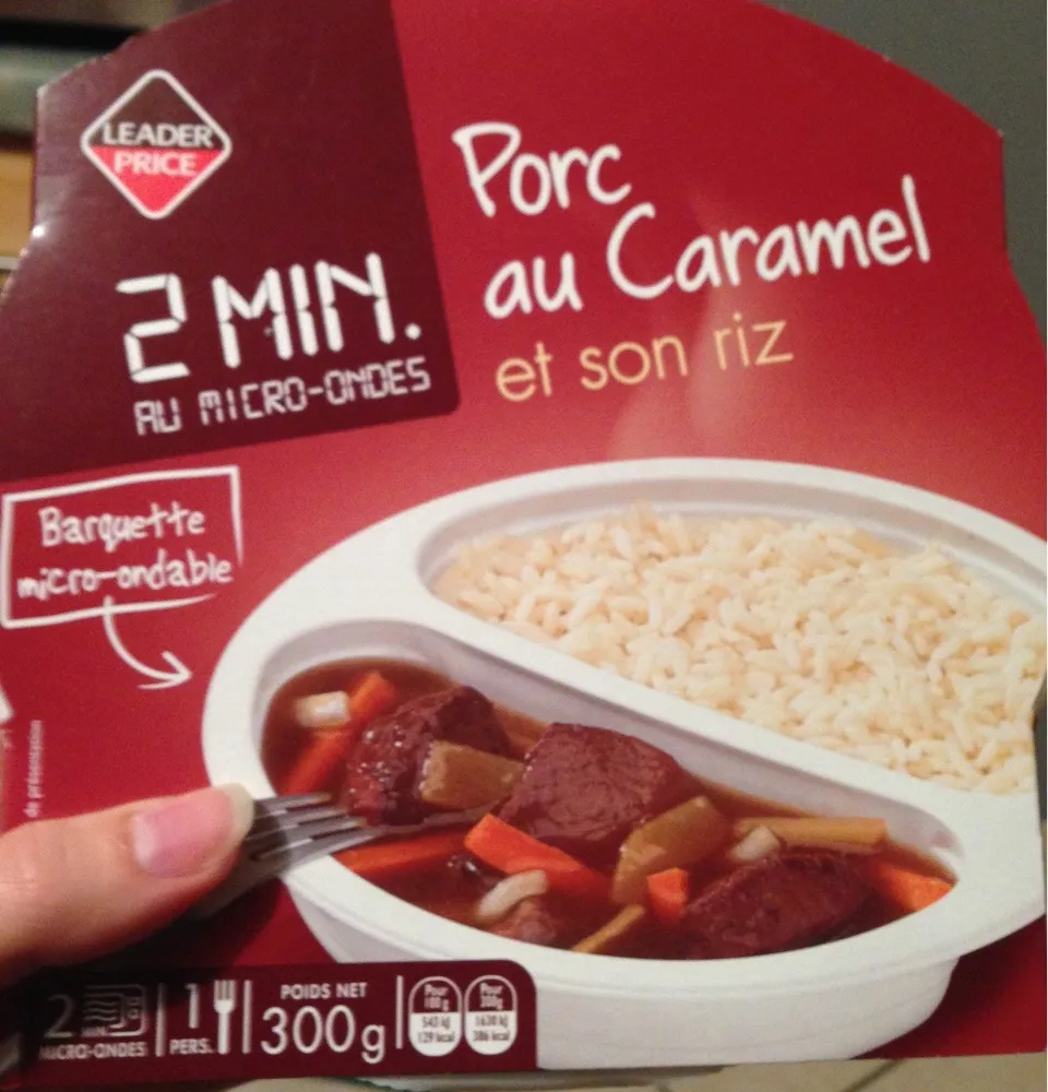 Porc au caramel et son riz