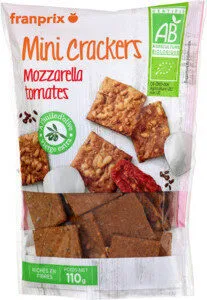 mini crackers tomate mozzarella bio