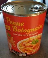 Penne bolognaise aux boulettes de viande