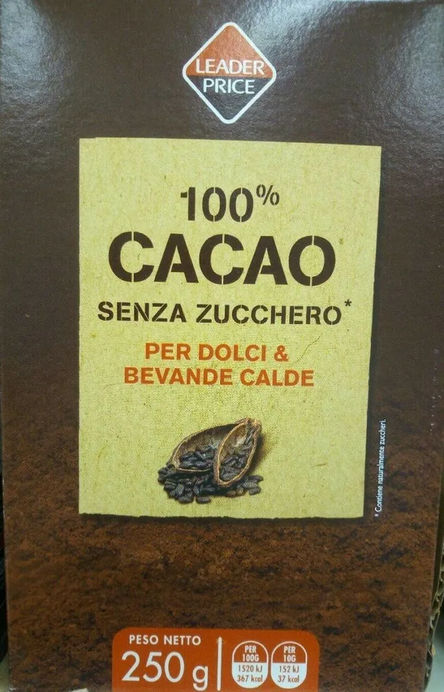 100% cacao non sucré
