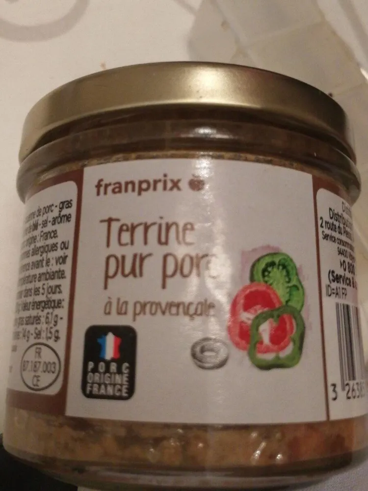 Terrine pur porc