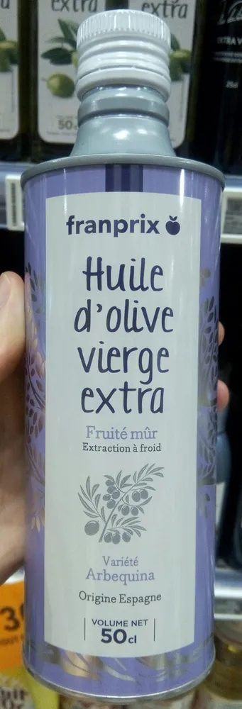 Huile d'olive extra vierge variété arbequina