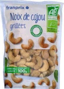 noix de cajou bio grillees sans sel ajoute