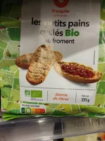 Petits pains grillés bio au froment
