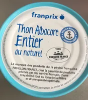 Thon Albacore entier au naturel