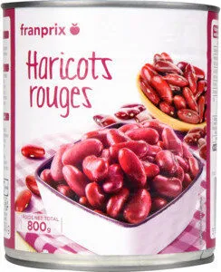 haricots rouges cuits