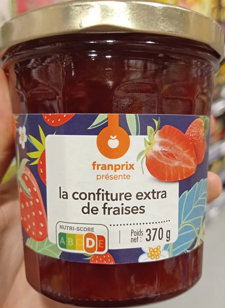 Confiture extra de fraises
