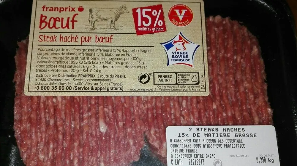 Steak haché 15%