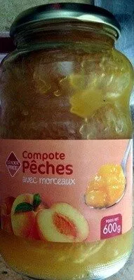 Compote de pêches avec morceaux