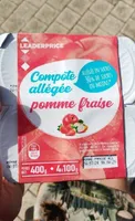Compote Pomme Fraise Allégée en sucres