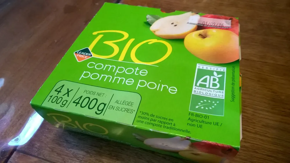 Compote pomme poire